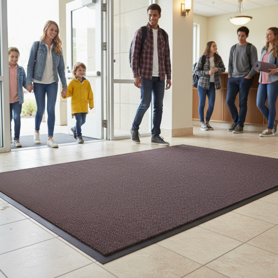 berber-entrance-mats-in-use berber-entrance-mats-in-use