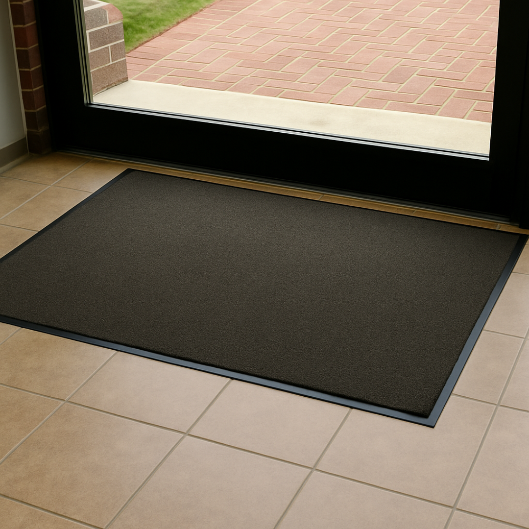 classic olefin entrance mat in use classic olefin entrance mat in use