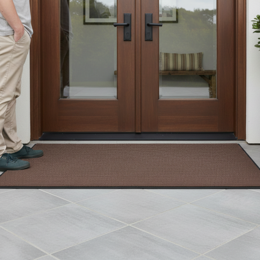 ribbed entrance mats in use ribbed entrance mats in use