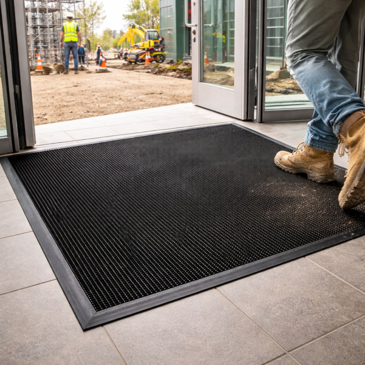 Fingertip-rubber-entrance-mat-in-use