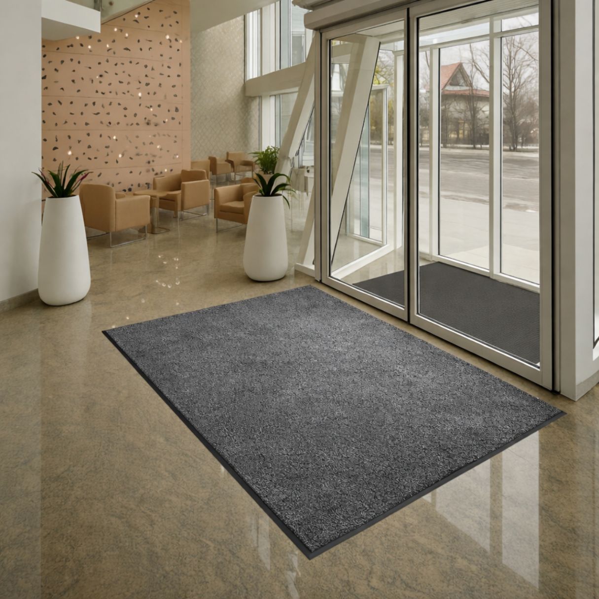 Premium Plush mat in use – lobby