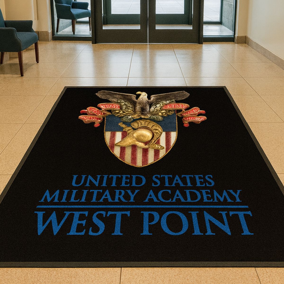 Premium high def logo mats in use -westpoint