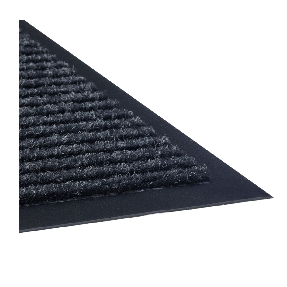 Ribbed entrance mats corner