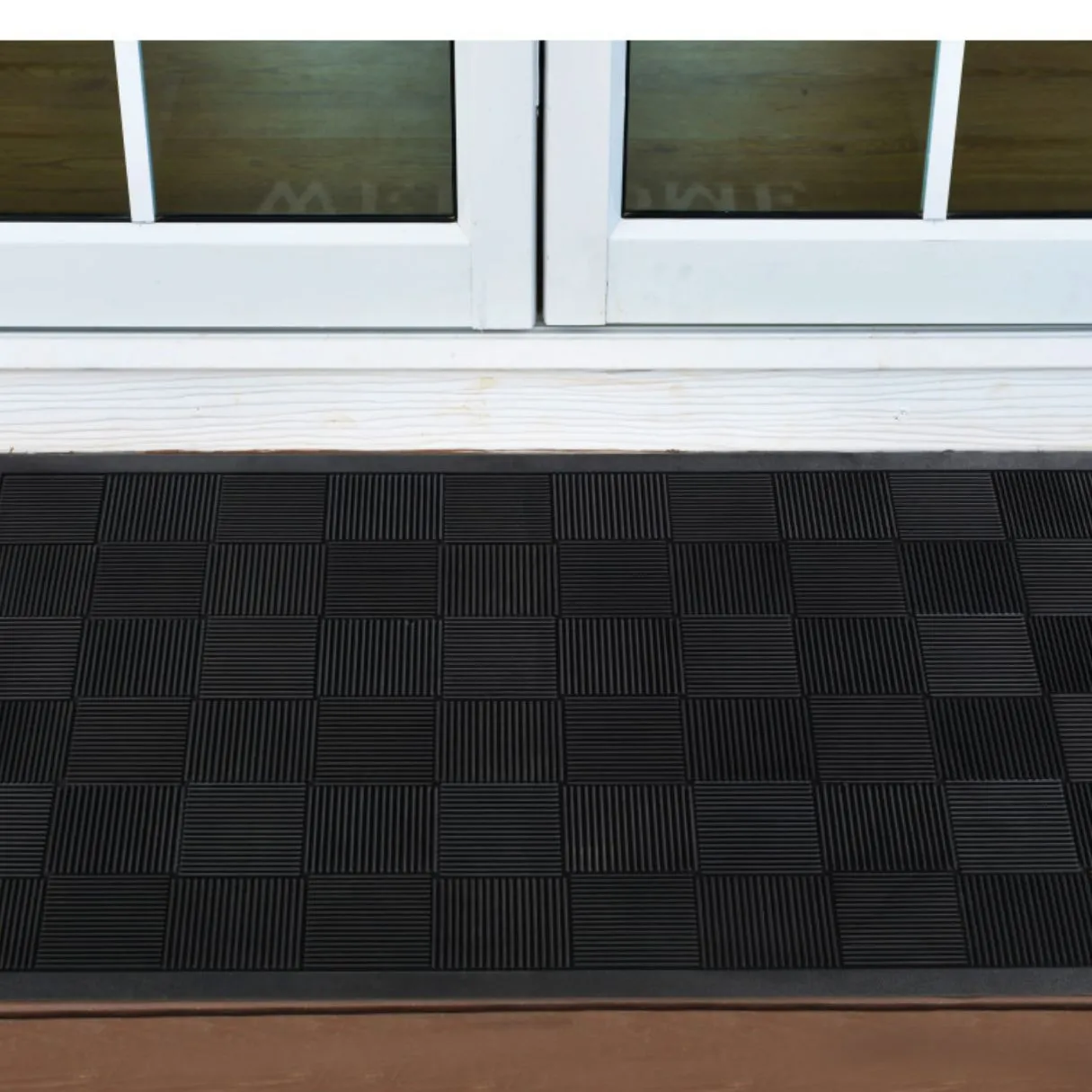 Parquet wiper rubber mat