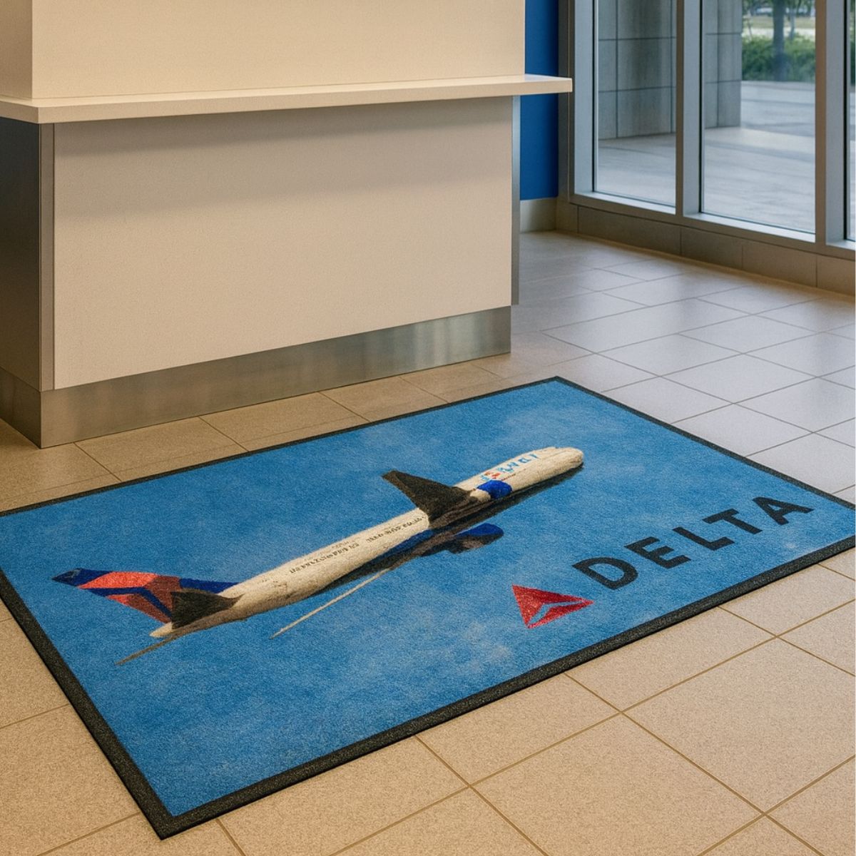 berber impression logo mats -Delta logo