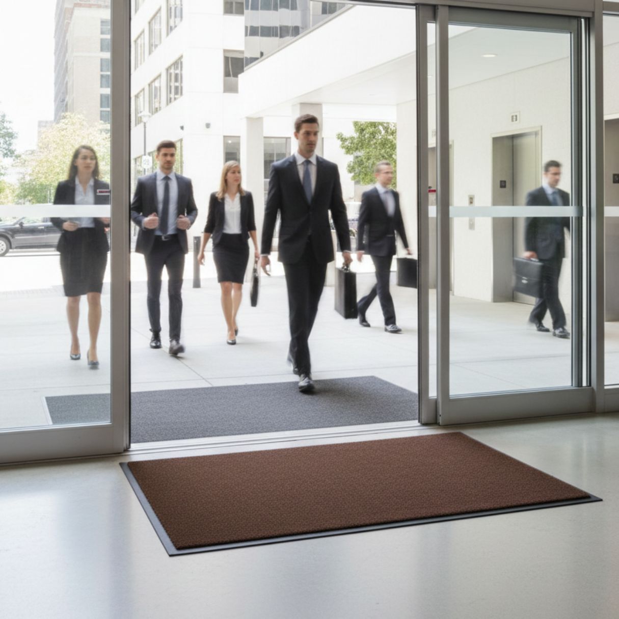 classic olefin in use office entrance