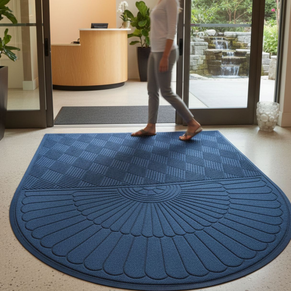 One-End Grand Premier Waterhog Entrance Mats