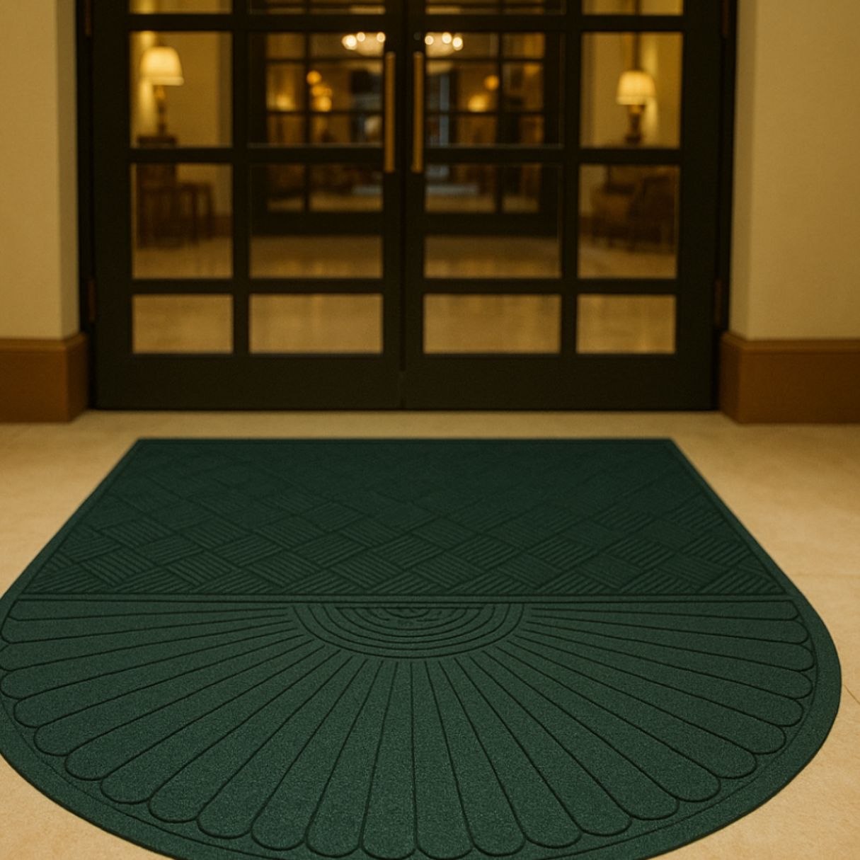 waterguard one end round mat in use